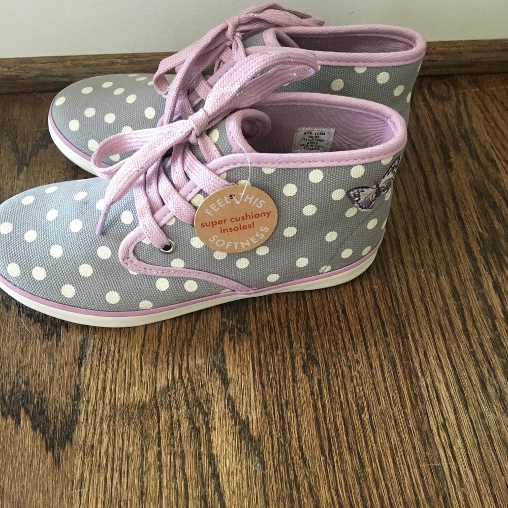 NWT Hanna Andersson Girl's High top tennis shoes - Picture 6 of 6